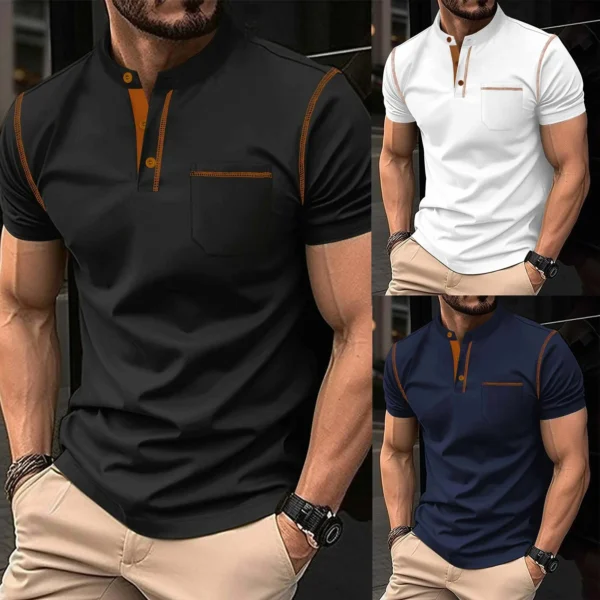 Zayra Bundle Of 3 Designer Summer Tshirt's MSDTS-01 (White+Navy+Black).