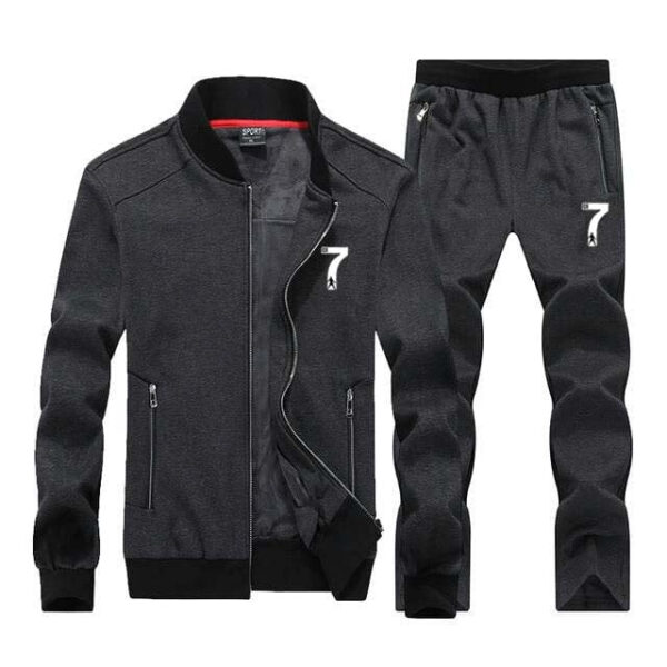 Zayra 5-Zip CR7 Zipper Style 2-Pcs Winter Track-suit.