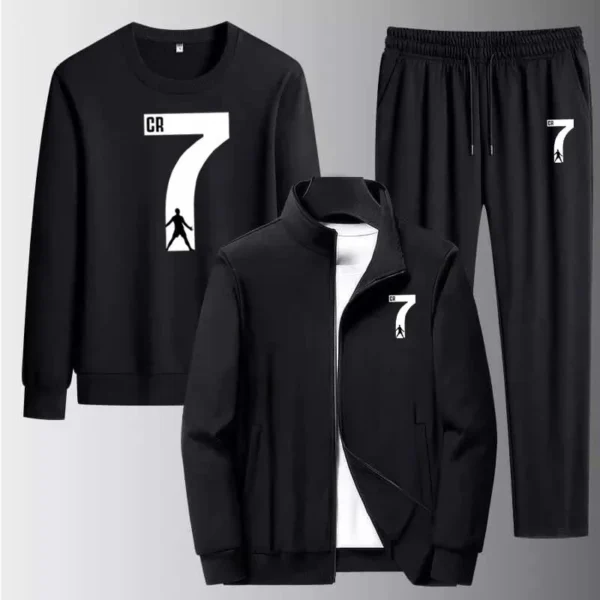 Zayra CR7 Jacket Style 3-Pcs Winter Track-suit.