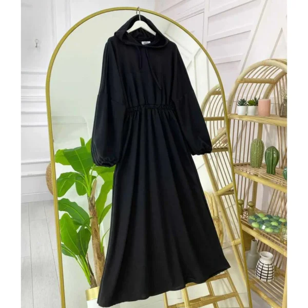 Zayra Turkish Drop Shoulder Pocket Style Long Winter Hoodie