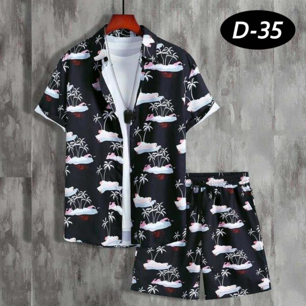 MD D-35 Dry-Fit 3D Printed Premium Quality 2-Pcs Summer Suit.