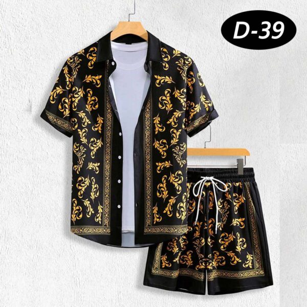 Zayra D-39 Dry-Fit 3D Printed Premium Quality 2-Pcs Summer Suit.