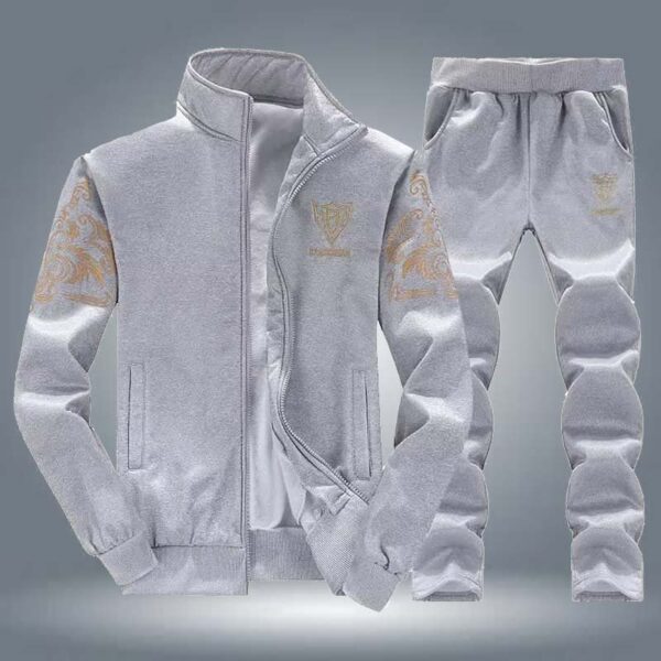 Zayra FM Arm Printed Zipper Style 2-Pcs Winter Track-suit.