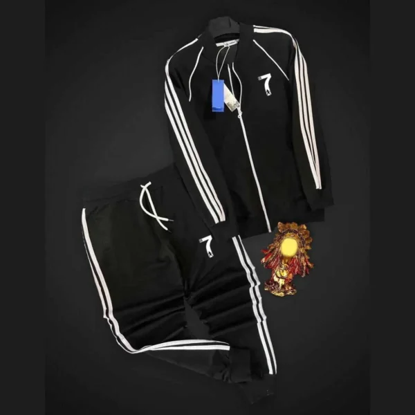 Zayra ADI 3-Stripe Style 2-Pcs Premium Quality Winter Tracksuit D-1.