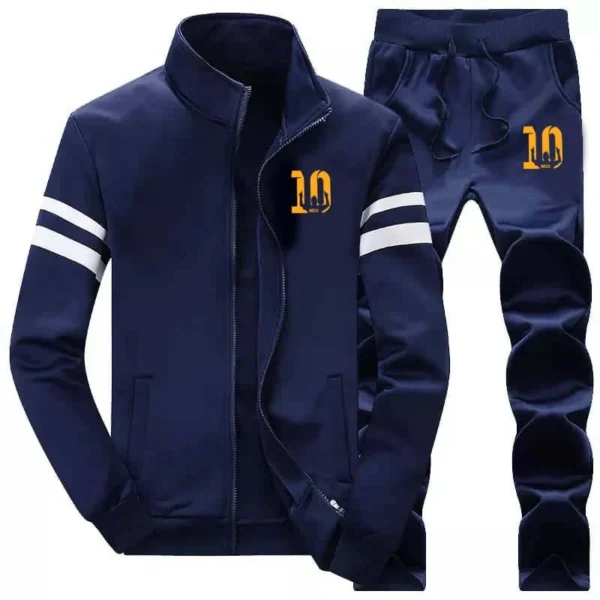 Zayra Messi-10 Sleeves Stripe Jacket Style 2-Pcs Winter Track-suit.