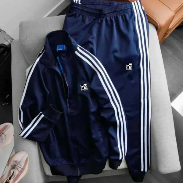 Zayra 3-Stripe Jacket Style 2-Pcs Winter Tracksuit D-17