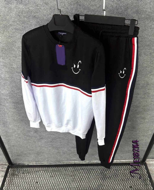 Zayra T-Stirpe Naughty Printed Sweat Style Winter 2-Pcs Tracksuit. MWTS-505