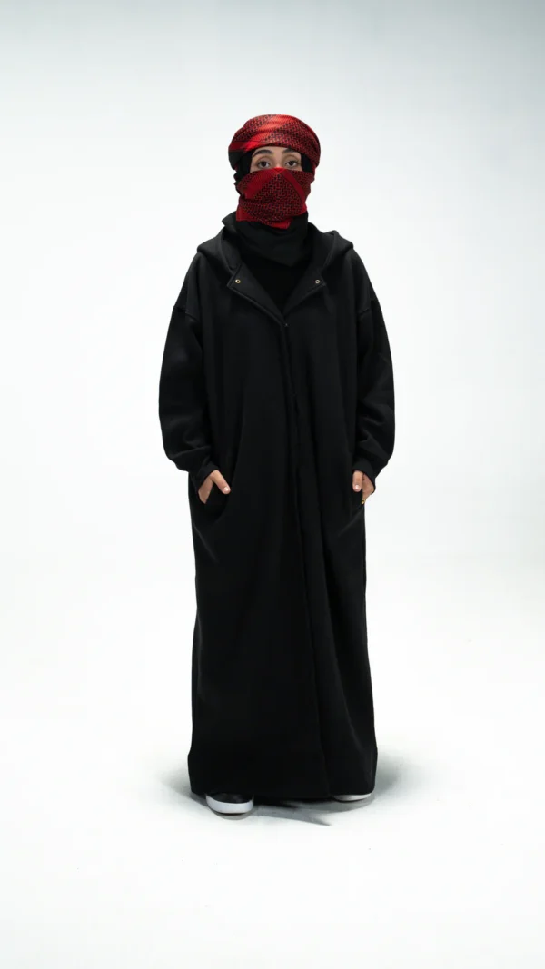 Zayra Black Hoodie Abaya